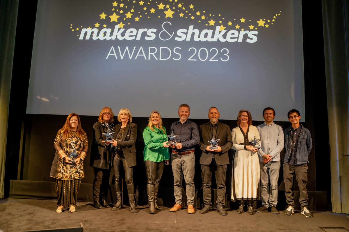 Congratulations to all the awards winners and highly commended nominees.
Over 200 guests attended the makers &amp; shakers Awards Ceremony at BAFTA on 6 Dec to honour the change makers and innovators of the international screen industry.
More info of winners: makersandshakersawards.com