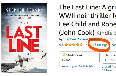 #BookTwitter friends! Can any of you lovelies help get me over the line of 50 reviews on Amazon? Thanks so much for all the support so far, it's been overwhelming to be honest. When I wrote my book I was absolutely certain I'd be the only reader! #TheLastLine #WritingCommunity