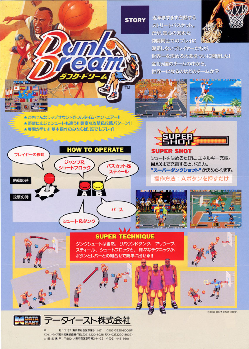 jcmartinezm82's tweet photo. #DunkDream (#StreetHoop) #Arcade Version was released in Japan 29 years ago (December 8, 1994)
#TodayInGamingHistory #OnThisDay https://t.co/zMbNK9M4qh