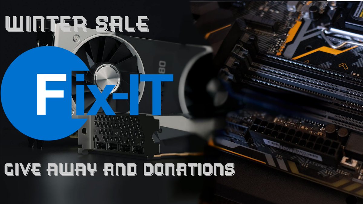 Fix_IT_uk's tweet photo. 🎅HI. in this post I am going to talk in more detail about the give away and the donations. so when it comes to the end of this event we have been counting for every 5 computers that have been sold over this event we will give a way 1 in a raffle and donation in a 50/50 ratio🎅 https://t.co/YeEGuXggqM