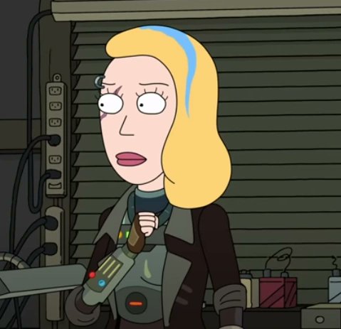 AidanBithell's tweet photo. (((MEME))) The Professor's(Hailey's On It!) Design &amp; Voice is Sarah Chalke as Space Beth.
#spacebeth #HaileysOnIt #RickandMorty #sarahchalke #Memes https://t.co/6oUOWzQ6QL