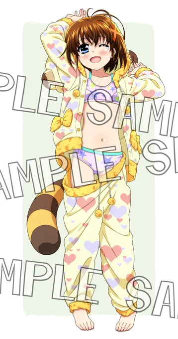 はやてちゃんはタヌキだけどアライグマ尻尾#なのは #nanoha 