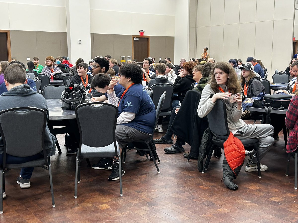 TheMHSEL's tweet photo. MHSEL Director, @rcayce, kicks off our second annual Explore Esports conference at @oaklandu. We have more than 250 Michigan educators and students in attendance! It’s going to be a great day of learning and fun!  @massp https://t.co/PFG0jywYGb