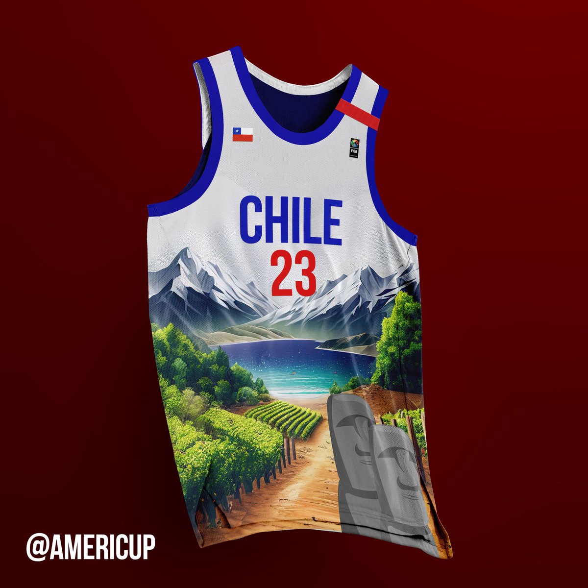 Group A jerseys redesigned 🎽🤩 🇦🇷🇻🇪🇨🇴🇨🇱 Which one is your favorite?! #AmeriCup