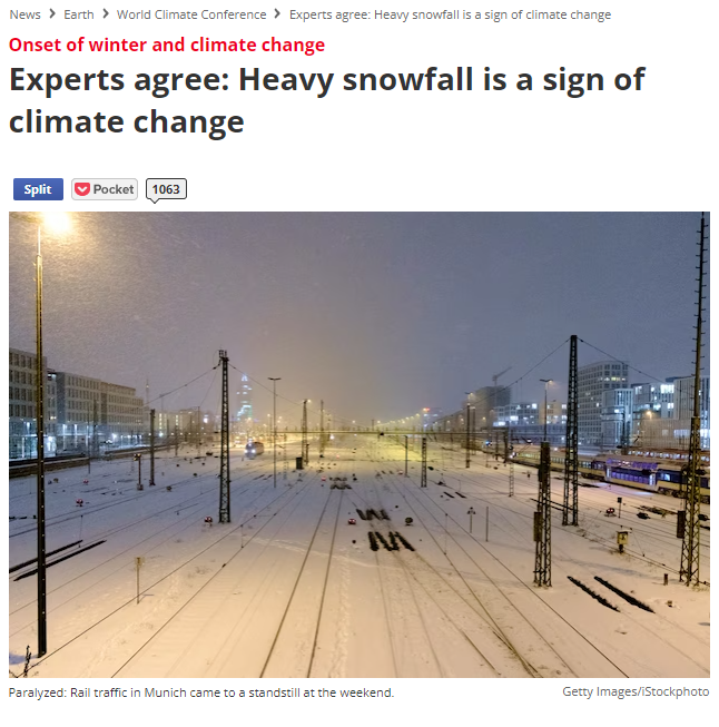 ramzpaul's tweet photo. No snow = climate change.
Snow = climate change. https://t.co/3zZyqSzvnK