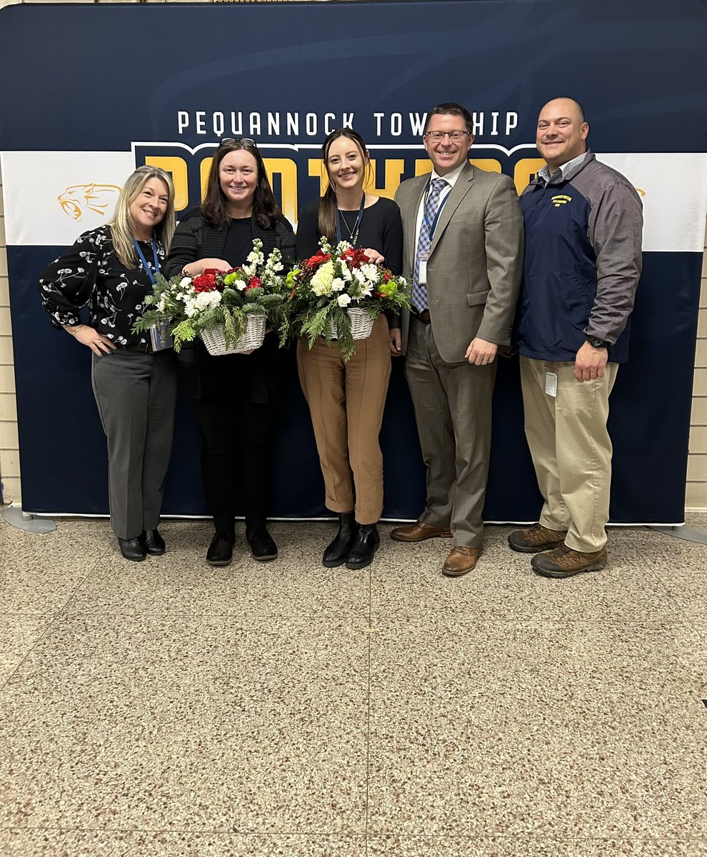 pthsnation's tweet photo. Congratulations to Mrs. Lipari, the PTHS  2023-2024 Educator of the Year and Ms. Blau the Educational Support Professional of the Year!   Thank you for all you do!   @PTHSYearbook_  @PTHS_Counselors @panthertownNJ #nocknation #peqpantherpride https://t.co/3Qfj8oXpRf