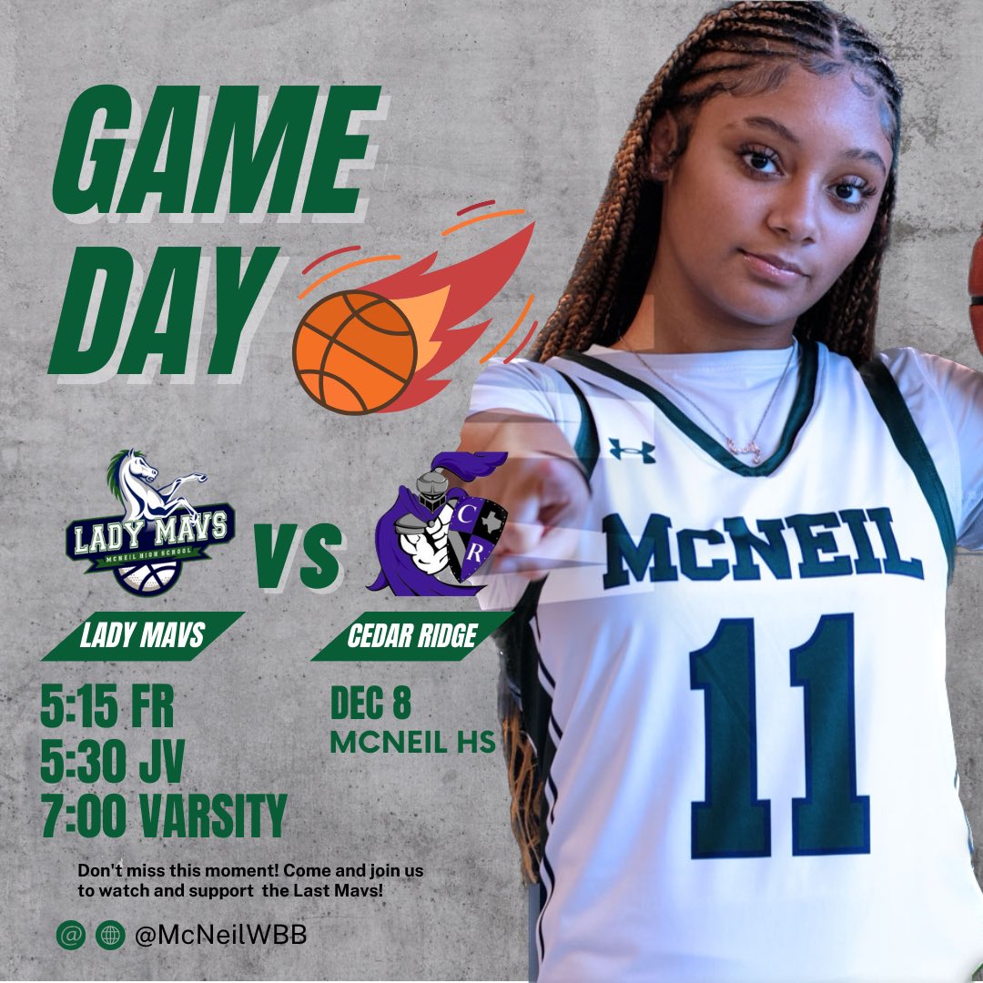 First district home game. Come support your Lady Mavs! 💪🏼💪🏼⛹️🏽‍♀️💙💚