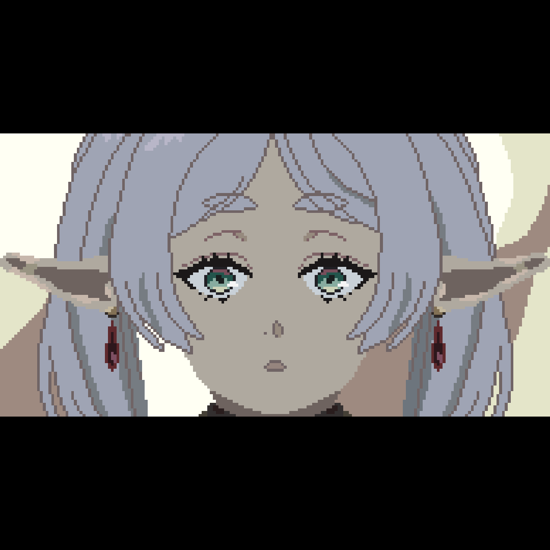 One more from Frieren: Beyond Journey's End. I love this anime so much that this time I decided to make Frieren! 🥰

#pixelart #ドット絵 #pixelartist