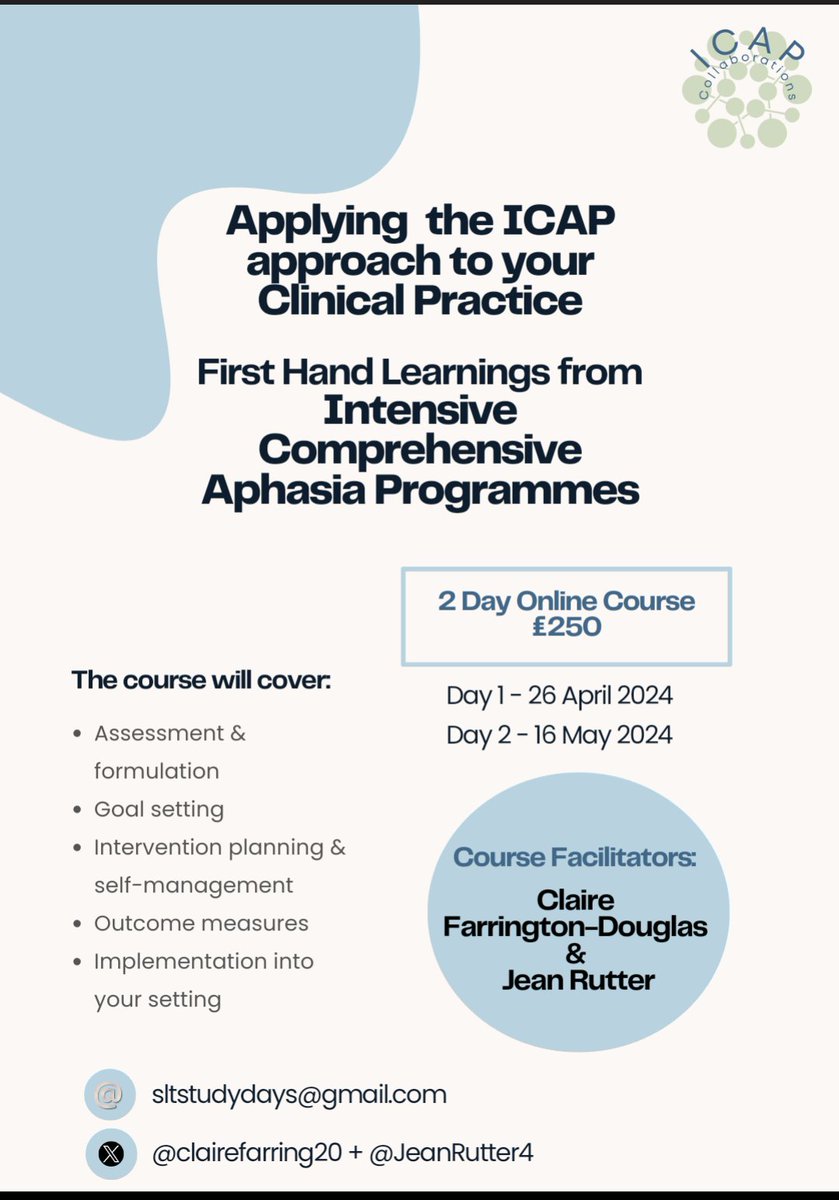 Jean Rutter (@jeanrutter4) on Twitter photo Due to the high level of interest in our next ICAP course we have decided to run it in Spring 2024. Sign up through sltstudydays@gmail.com <a href="/clairefarring20/">claire farrington-douglas</a> <a href="/KatieMonnelly/">Katie Monnelly</a> <a href="/MadelineCruice/">Professor Madeline Cruice</a> <a href="/RosemaryTowns15/">Rosemary Townsend</a> #aphasia <a href="/ica/">プリズム求婚ふわ太郎</a> Due to the high level of interest in our next ICAP course we have decided to run it in Spring 2024. Sign up through sltstudydays@gmail.com <a href="/clairefarring20/">claire farrington-douglas</a> <a href="/KatieMonnelly/">Katie Monnelly</a> <a href="/MadelineCruice/">Professor Madeline Cruice</a> <a href="/RosemaryTowns15/">Rosemary Townsend</a> #aphasia <a href="/ica/">プリズム求婚ふわ太郎</a>