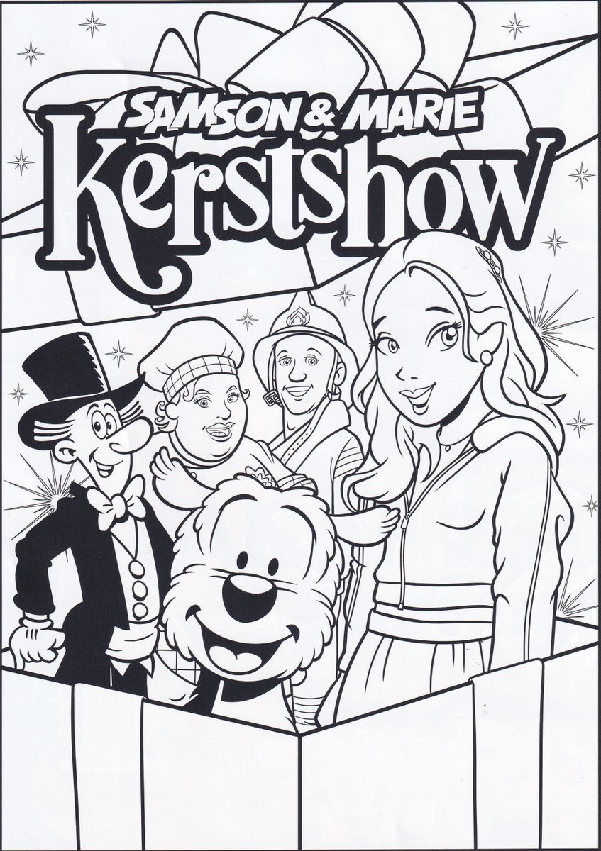 Ga je naar de Samson &amp; Marie Kerstshow ? Kleur dan zeker deze leuke kleurplaat in ❤🐾