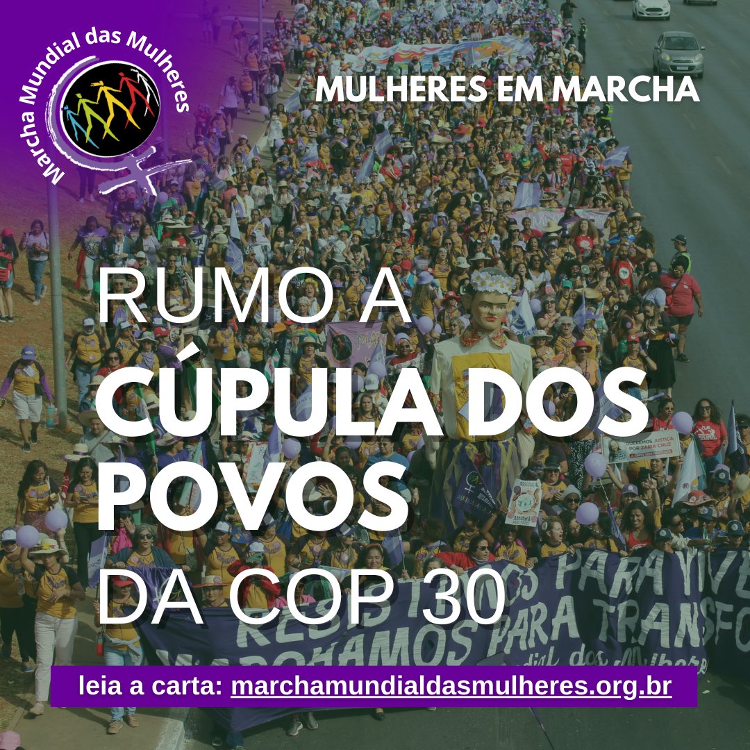marchamulheres's tweet photo. Nós, movimentos sociais e sindicais, redes, organizações de representações de mulheres, povos indígenas e tradicionais, da Amazônia brasileira e de outros biomas brasileiros decidimos construir um amplo processo autônomo da sociedade civil organizada: Cúpula dos Povos da COP 30 + https://t.co/O763BMaVPT