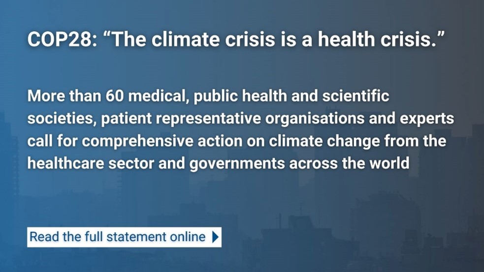Alongside @EuroRespSoc and @EuropeanLung, @CTS_SCT has signed a joint letter with 60+ health-focused organizations and experts calling for comprehensive action on climate change from the healthcare sector & governments worldwide. Read the joint statement: cts-sct.ca/wp-content/upl…
