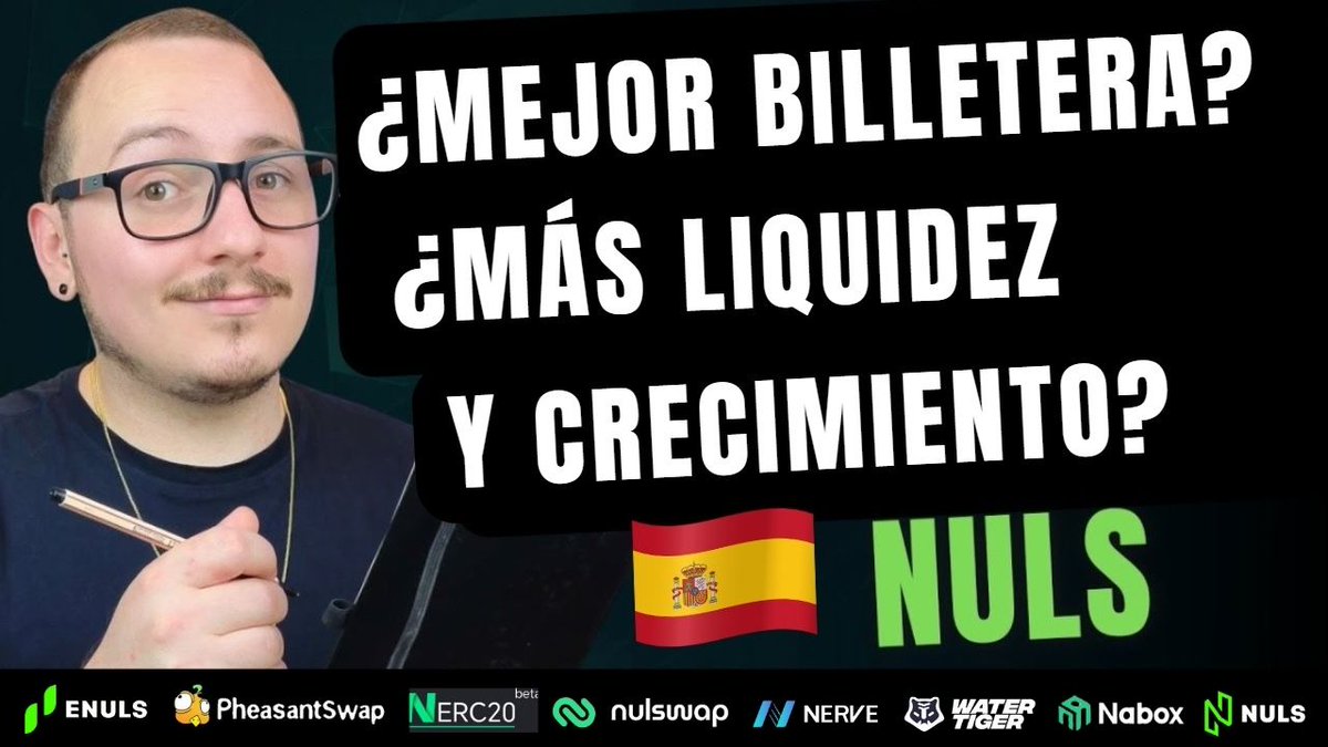 ecosistema #NULS, #NABOX y #NERVE- últimas actualizaciones 🌐🇪🇸 🇦🇷 🇵🇪 Mira el video en español a través del enlace de YouTube que se encuentra a continuación: youtube.com/watch?v=r0iGm3… @naboxwallet #Bitcoin #Crosschain #nerve #nulswap #cripto #Web3 @BinanceLATAM #defi #NFT