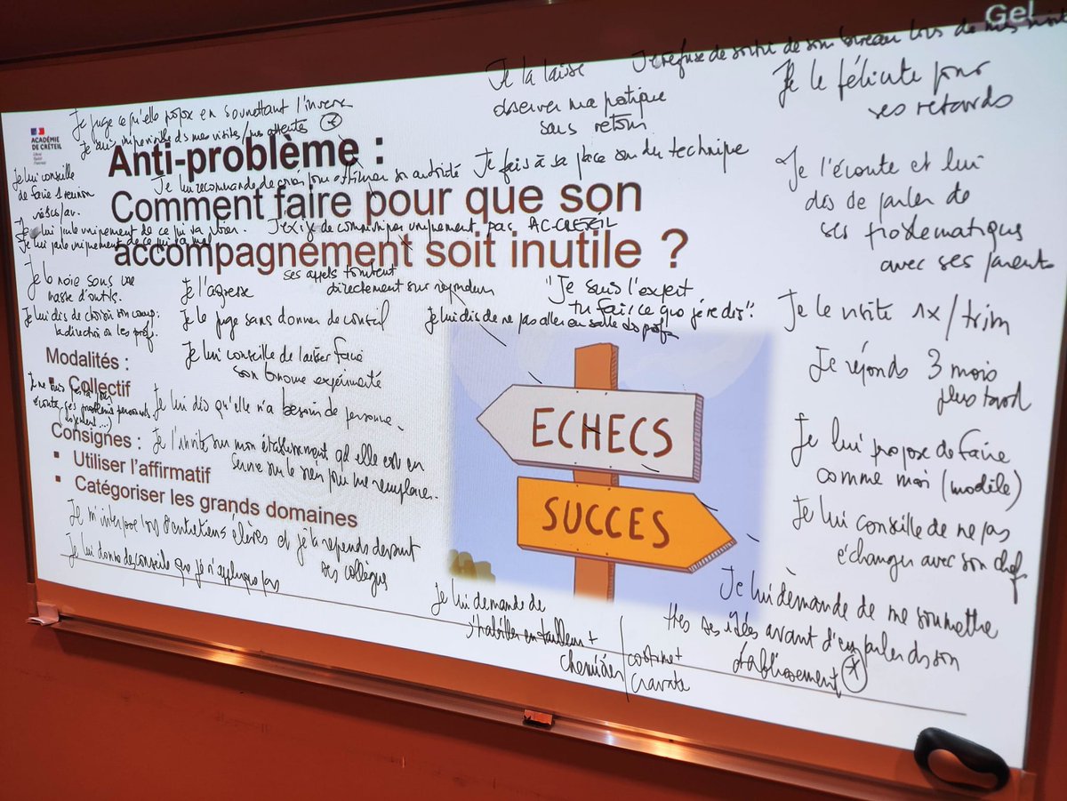 Formation des #Tuteurs #CPE93 et #CPE94 stagiaires et détachés <a href="/AcCreteil/">Académie de Créteil</a>  #CPEC 
Réfléchir en miroir : comment être inutile ? 😀⁉️