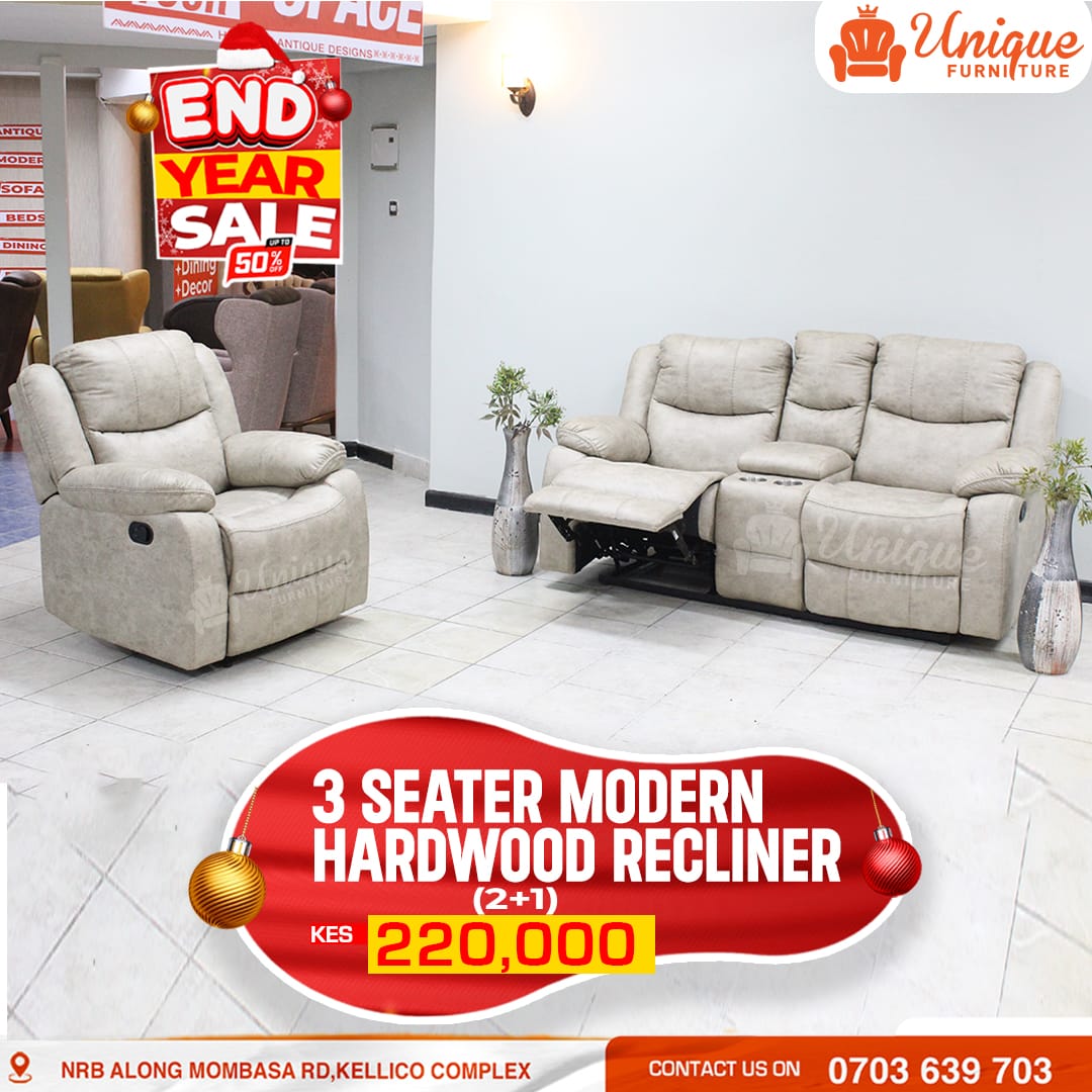 Sometimes, all you need is a 3-seater. A comfortable reclining 3-seater! You needed it and we happened to have it! Take this home! 
Make enquiries on Call / Whatsapp us at 0703639703, 0799863723 

#furniture #furnituresale #kes16199 #presidentruto #tuckercarlson