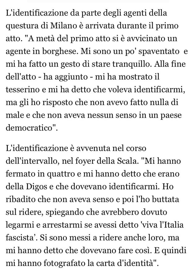 's tweet image. .@giorgiameloni @Viminale 
Ora naturalmente ci aspettiamo che riferiate in modo chiaro ed inequivocabile, oltre a scusarvi per il comportamento della #Digos con il sig. Marco 

E già che ci siete chiedete scusa a tutti noi 

#VivalItaliaAntifascista 
#identificatecitutti