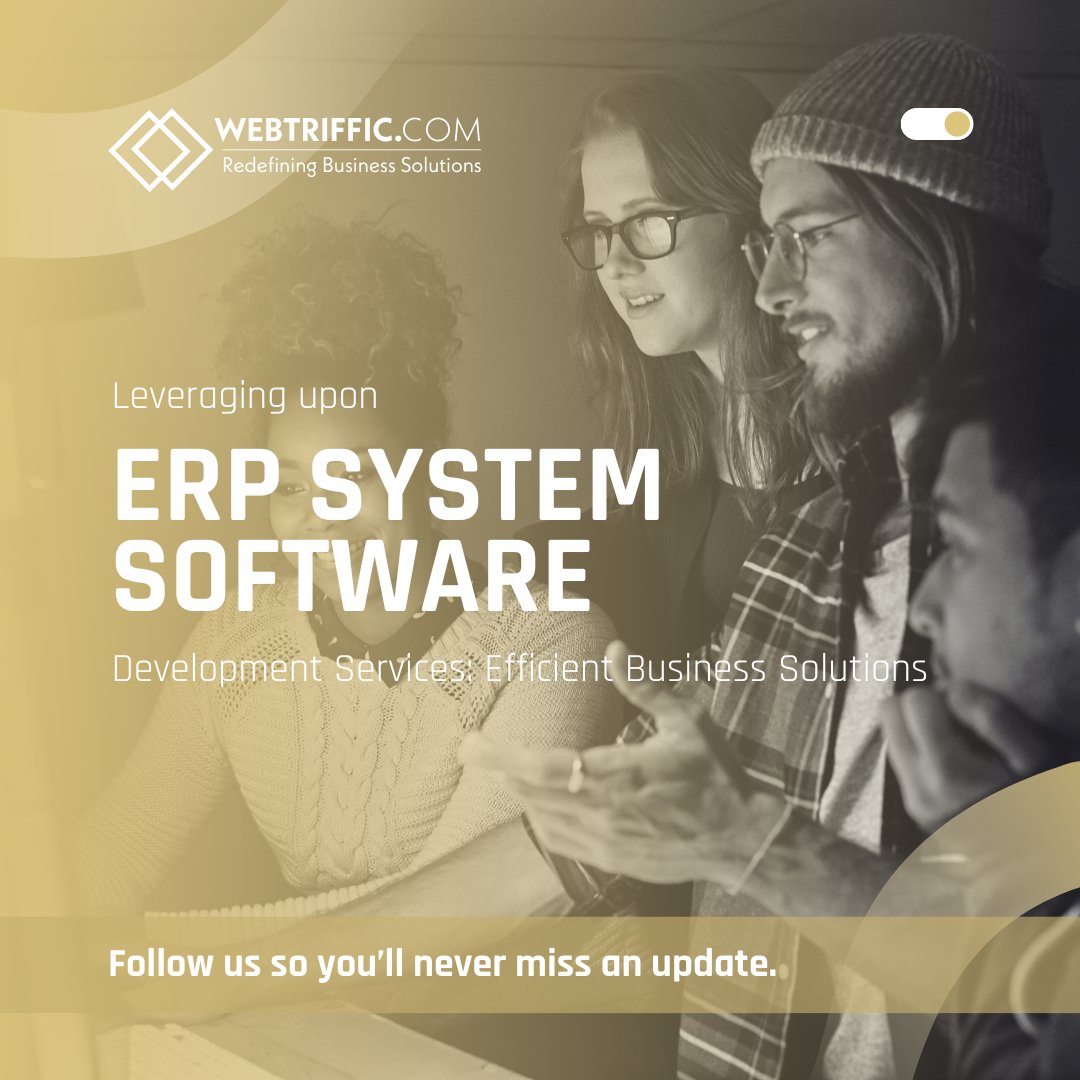 webtriffic's tweet image. 🔥 Looking to streamline your business operations? 🔥 Invest in powerful and efficient #ERP software development services for complete business transparency and smooth inter-departmental collaborations! 🤩 #ERPSystemSoftware #BusinessSuccess #SoftwareDevelopment