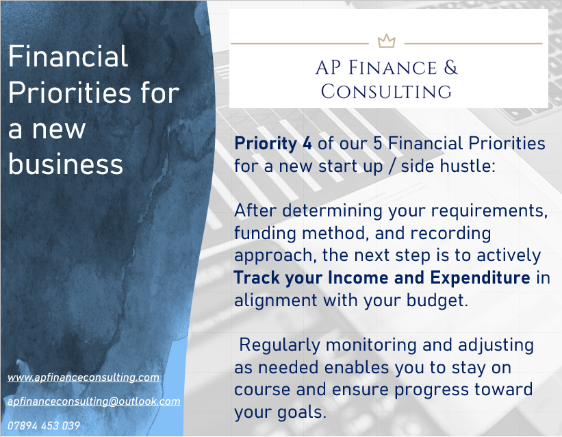 finance_ap's tweet photo. 5 Priorities for a new start up, new business or side hustle.
Priority 4 - Track your Income and Expenditure

Full Article: https://t.co/t0v6rnK8n8

#startup #monitoring #finance #income #expenditure #startuplife #sidehustle #reporting https://t.co/yryqXDRo0q