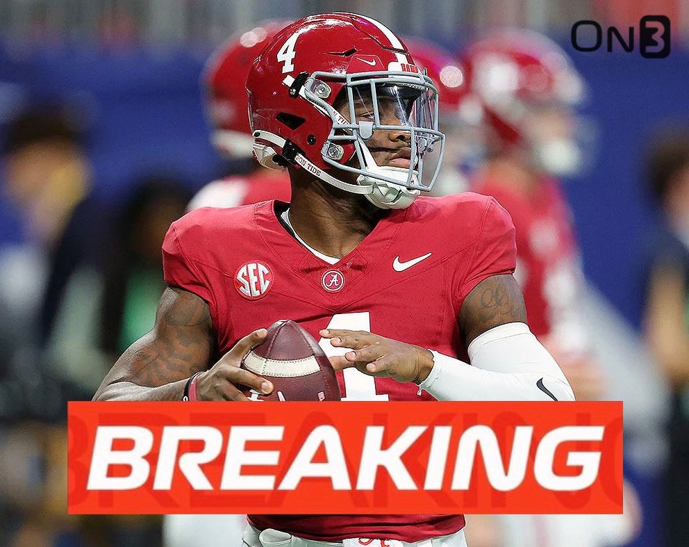 Boomer Burgendy on X: "BREAKING: Alabama QB Jalen Milroe has entered the Transfer  Portal, on3 has learned.  https://t.co/6RIaHxDqWm" / X