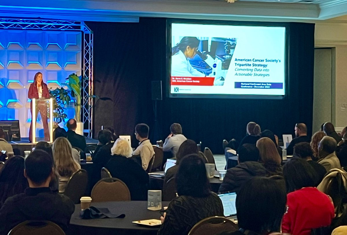 AACI_Cancer's tweet image. We’re here on day 2 of #CADC23  

Excited to hear from @AACI_cancer past president and CEO of @AmericanCancer Dr. Karen Knudsen as she shares how ACS is leveraging data to improve cancer outcomes.

@AmerCancerCEO #dataimpact