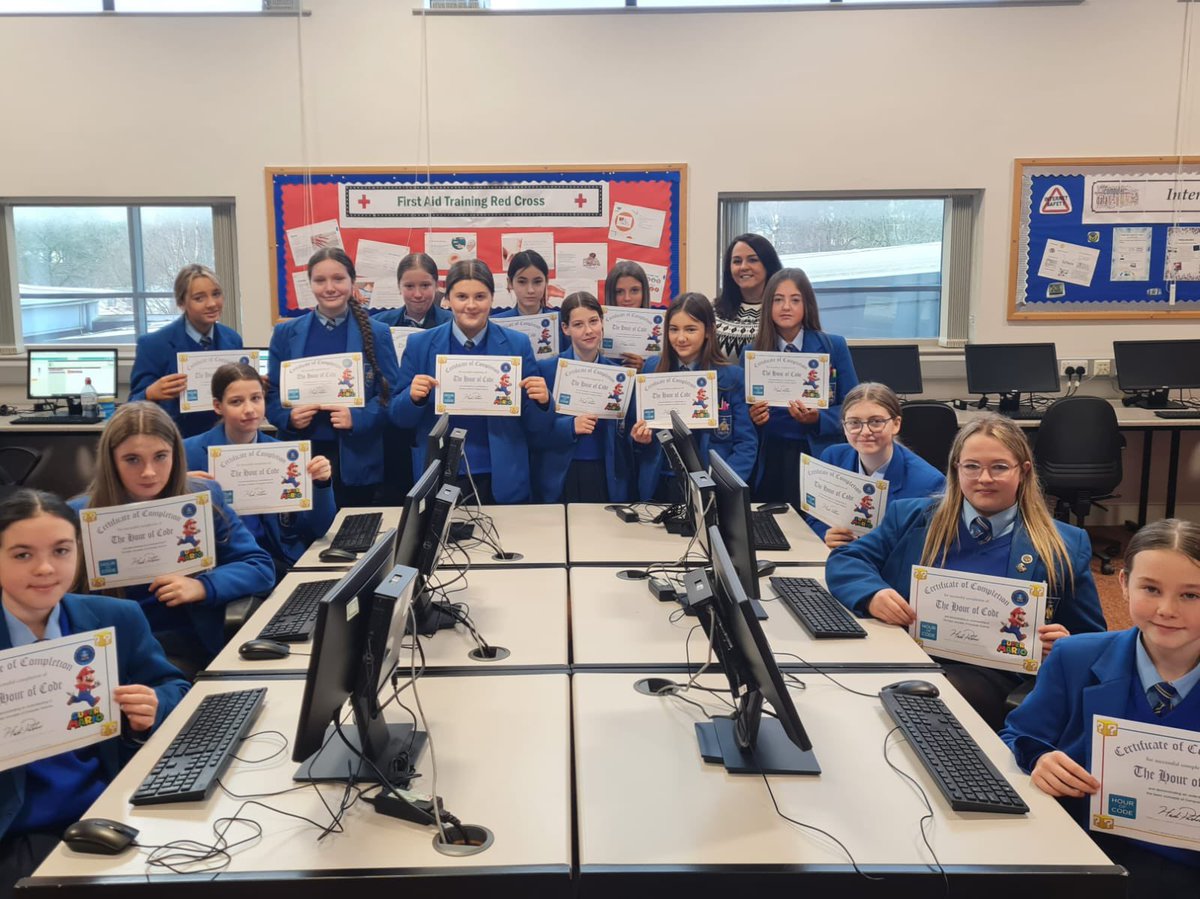 StMarysDerryIT's tweet photo. π©βπ» Computer Science Education Week π©βπ»
Miss Connollyβs ICT class all completed the Hour of Code this morning. Brilliant work 923! #girlswhocode #CSEdWeek #ImpactsofComputing @codeorg @CSEdWeek https://t.co/Qfgn1aeFfQ
