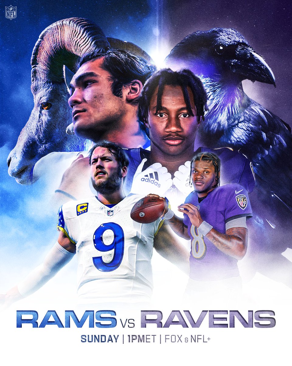 Keeping our eyes on this one. 👀

📺: #LARvsBAL — Sunday 1pm ET on FOX
📱: Stream on #NFLPlus