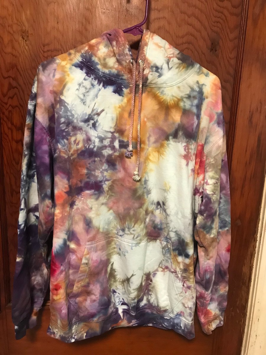 lisamarie552's tweet image. A few hoodies I made recently #icedye #tiedye