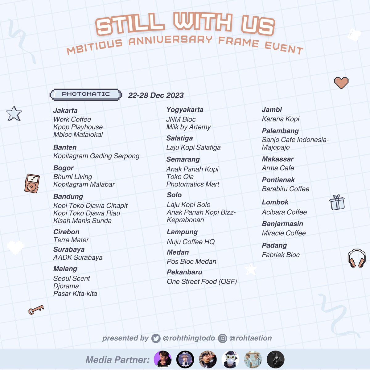 woobitious's tweet photo. Please take note for the event period in each location! Don't forget to use our hashtag and tag us ʚ♡ɞ
*contact us to request for more location
#StillWithMbitious #엠비셔스 #엔비어스 https://t.co/n17pjhTi3d