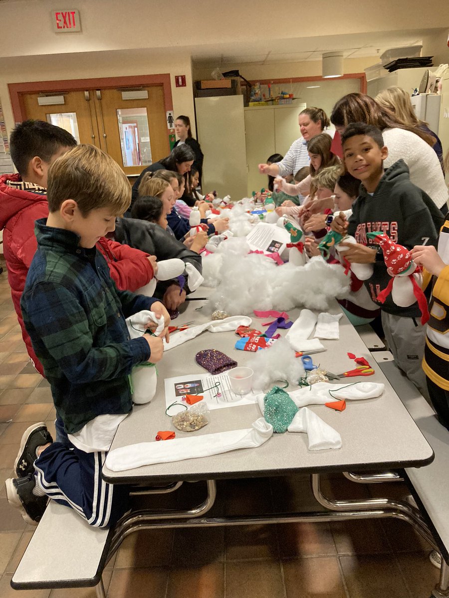 Thomson 5th graders are busy making their snowmen. They will be giving them out at the senior center next week. Thanks to our teachers and wonderful parent volunteers.