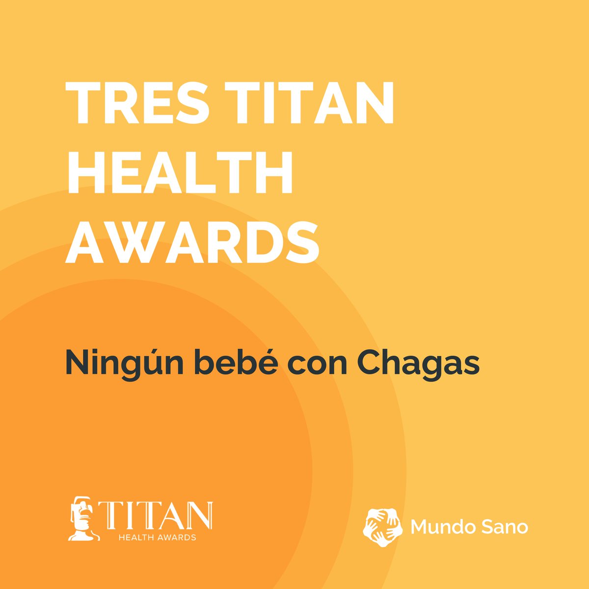 Nuestra campaña #NingúnBebéConChagas fue distinguida con tres @TitanAwards:

🏆Reconocida en la categoría “Ganador del año”.
🏆Premio Platinium en la categoría “Programa estratégico - Campaña de salud”.
🏆Premio Platinium en la categoría “Contenido de marca - Mamá y Bebé”.