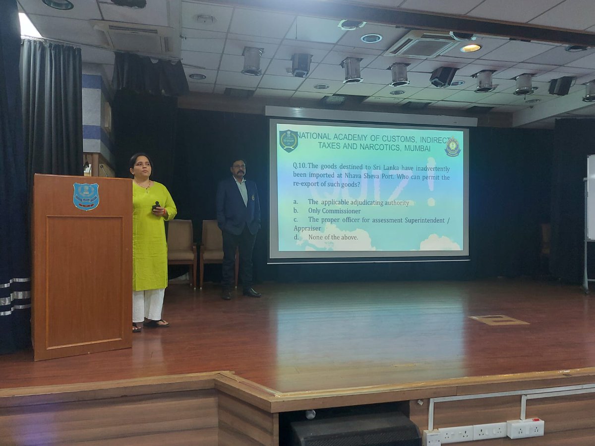 nacincbic's tweet photo. NACIN Mumbai concluded 3-week Mandatory Training for Inspectors of Customs(EO&amp;PO) for Promotion to the grade of Appraiser &amp; Superintendent on 08.12.2023. The training ended with a questionnaire on Customs procedures &amp; appreciation certificates were distributed to best performers. https://t.co/BaDMjdwkkA