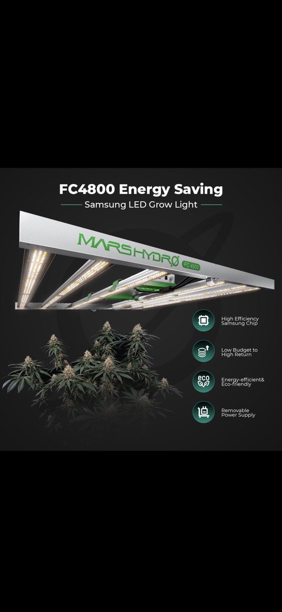 Introducing the Mars Hydro FC4800!

Experience its energy-efficient design, and eco-friendly features.
This Samsung Led Grow light is one the best lights out in the market!! @Henry117_ Such a great low cost echo friendly Full Spectrum