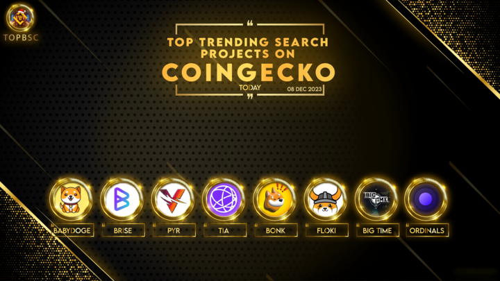 topbsc's tweet photo. Top Trending Search Projects on @Coingecko Today ๐ฅ
@babydoge
@bitgertbrise
@VulcanForged
@CelestiaOrg
@bonk_inu
@realflokiinu
@playbigtime
Which project are you most looking forward to
#topbsc #BSC #BNBCHAIN #Coingecko #BNB #Ethereum https://t.co/hRJtfcU5Pt