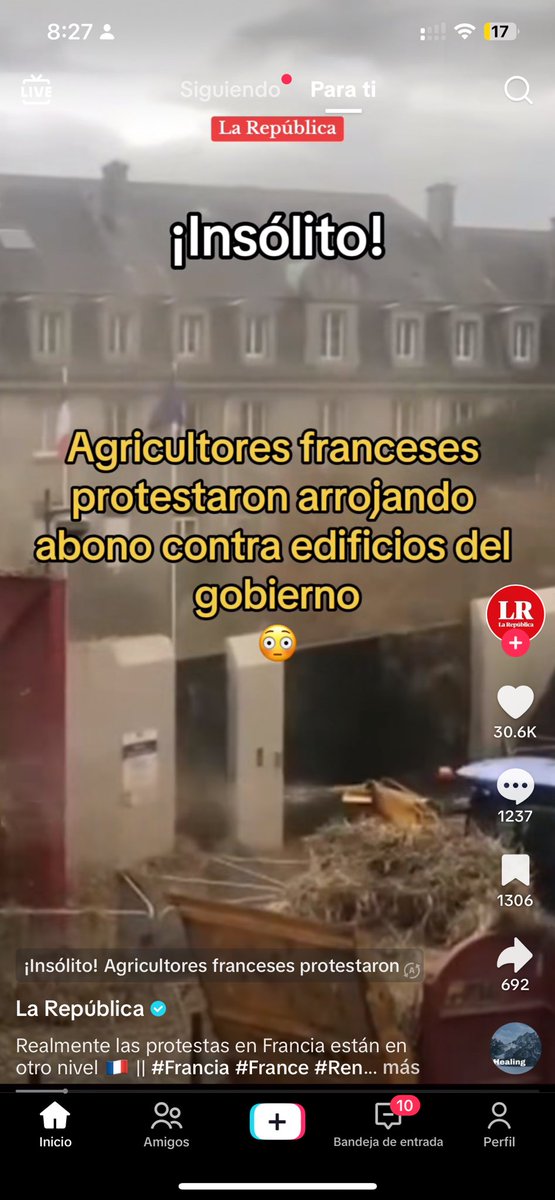 MerGarza's tweet photo. Viví, francesa, quejándose de las manifestaciones en México || Francia en este momento. https://t.co/L2odX3hEFP