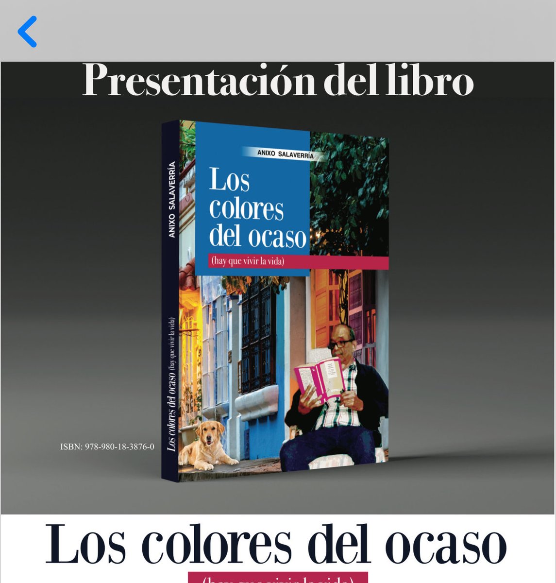 Hoy publicare mi segunda obra  literaria, Los Colores Del Ocaso, hay que vivir la vida