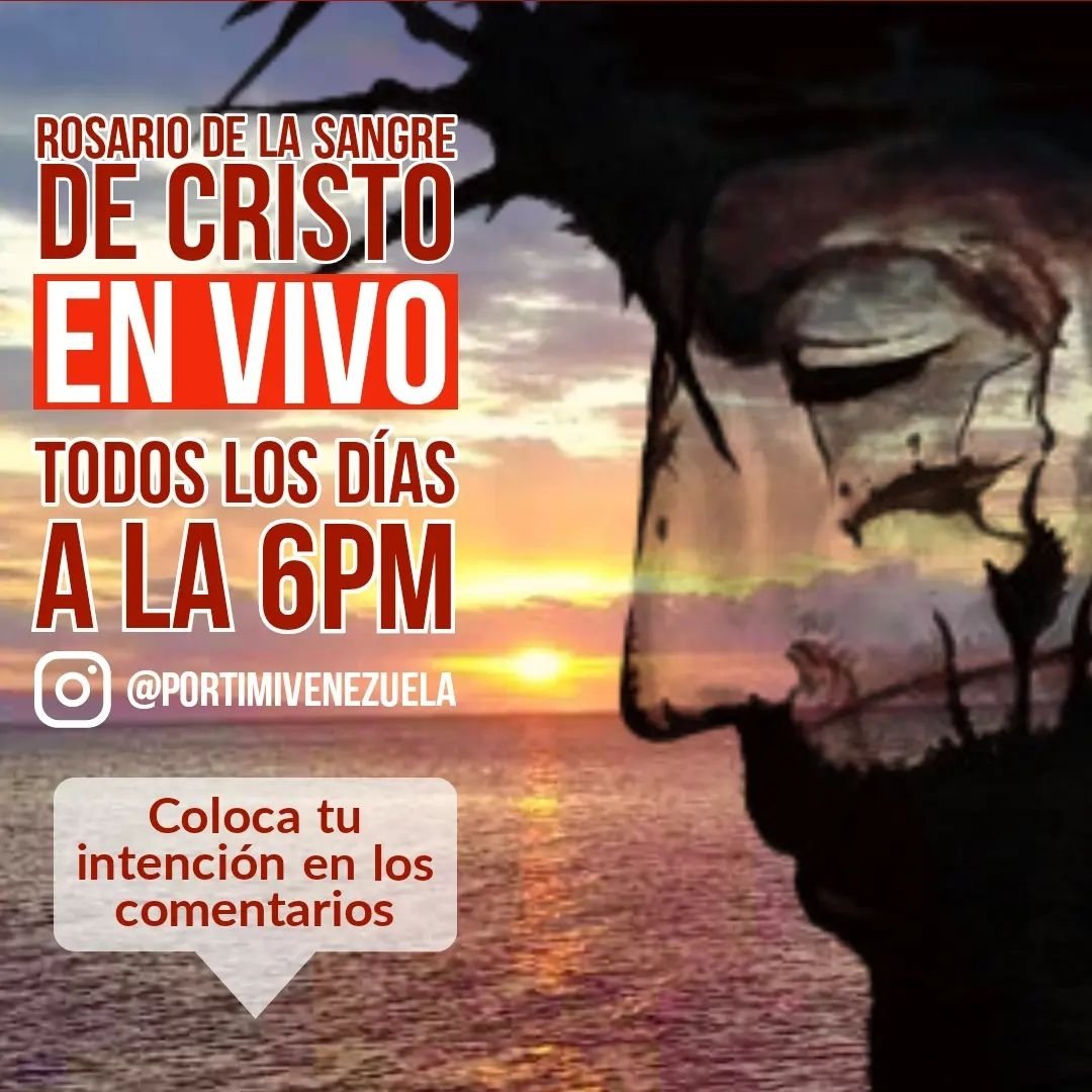 De lunes a viernes estaremos en vivo haciendo el #Rosario de la sangre de Cristo por Venezuela y el mundo. Únete y ora con nosotros y déjanos tus intenciones en los comentarios.
🙏🙏

#8Diciembre #viralvideo #Dios #lauremdev