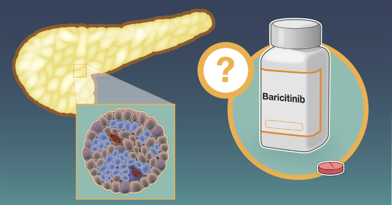 NEJM's tweet photo. For patients with new-onset type 1 diabetes, the JAK1 and JAK2 inhibitor baricitinib might preserve β-cell function and improve metabolic measures. New research findings are summarized in a short video. https://t.co/gA6y7ELXtm