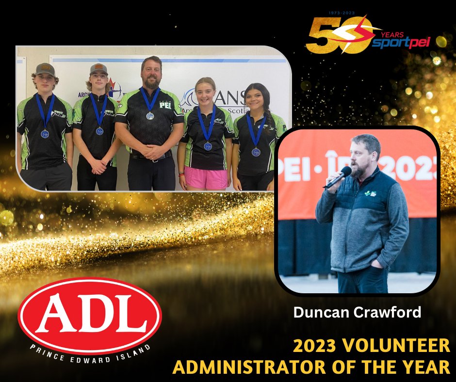 Congratulations to the 2023 <a href="/ADL_PEI/">ADL_PEI</a> Volunteer Administrator of the Year - Duncan Crawford!

We are very excited to host our 50th Sport PEI Awards on December 15th!

Would you like to attend? Find out how you can RSVP tickets here: sportpei.pe.ca/news/2023-spor…