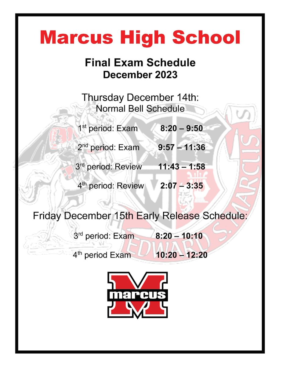 Marcus High School tweet media