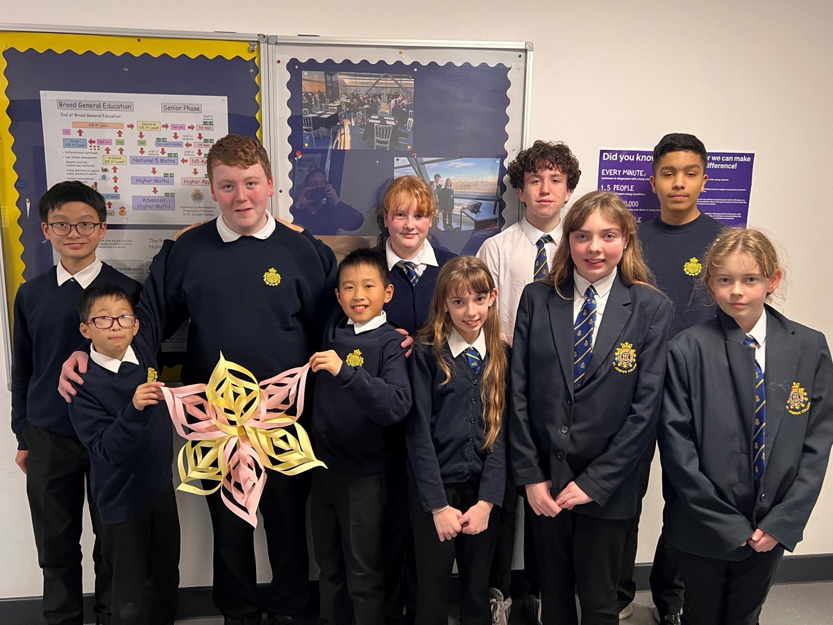 The St Joseph's College Maths Club has been busy taking part in the Maths Week Scotland Christmas Holiday Countdown. #mathsweekscotland #MathsWeekScot #Christmas #geometry #maths #LoveOfWork #Marists #SHANARRI #Nurtured #Included
