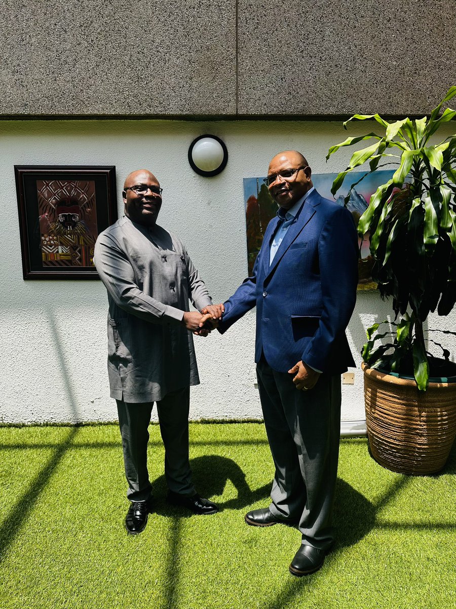 I enjoyed meeting the Governor of the Bank of Zambia, Dr. Denny Kalyalya today in Lusaka. We had a wide-ranging conversation on the Zambian economy focusing on macroeconomic stability, debt restructuring, export diversification and digital transformation for financial inclusion.