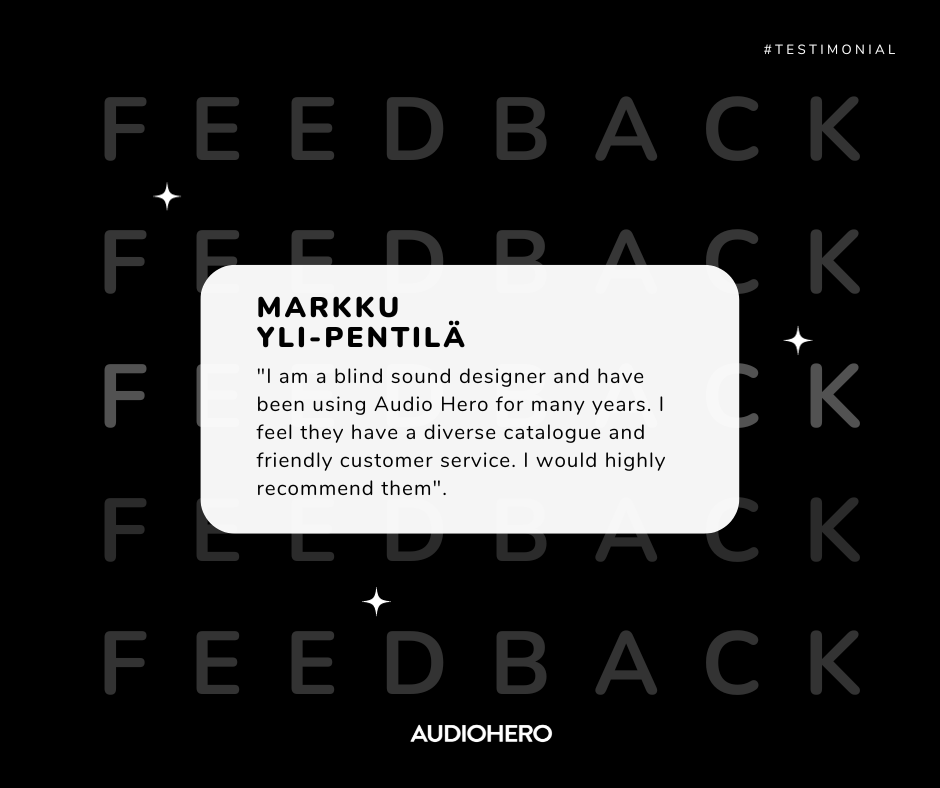 🌟 Our clients say it best! 🚀 Elevate your audio game with Audiohero.

Your story, our soundtrack. Let's create something extraordinary together! 🎶✨

Check us out at audiohero.com

#ClientLove #soundeffects #royaltyfree #soundlibrary