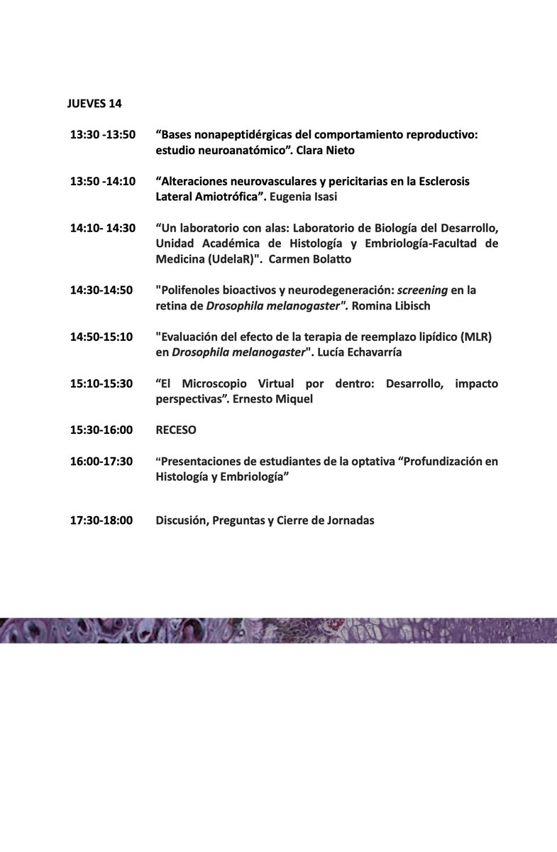 histoemb's tweet photo. ¡Se vienen las Jornadas de Histología y Embriología! 
🔬⚗️🧬🧪🧑‍🔬🔬

Como todos los años, nos reunimos para presentar avances de nuestras líneas de investigación

🗓️ 13 y 14 de diciembre

¡Los esperamos!

@fmedoficial @fmed_divulga https://t.co/H9bAmEvrrI