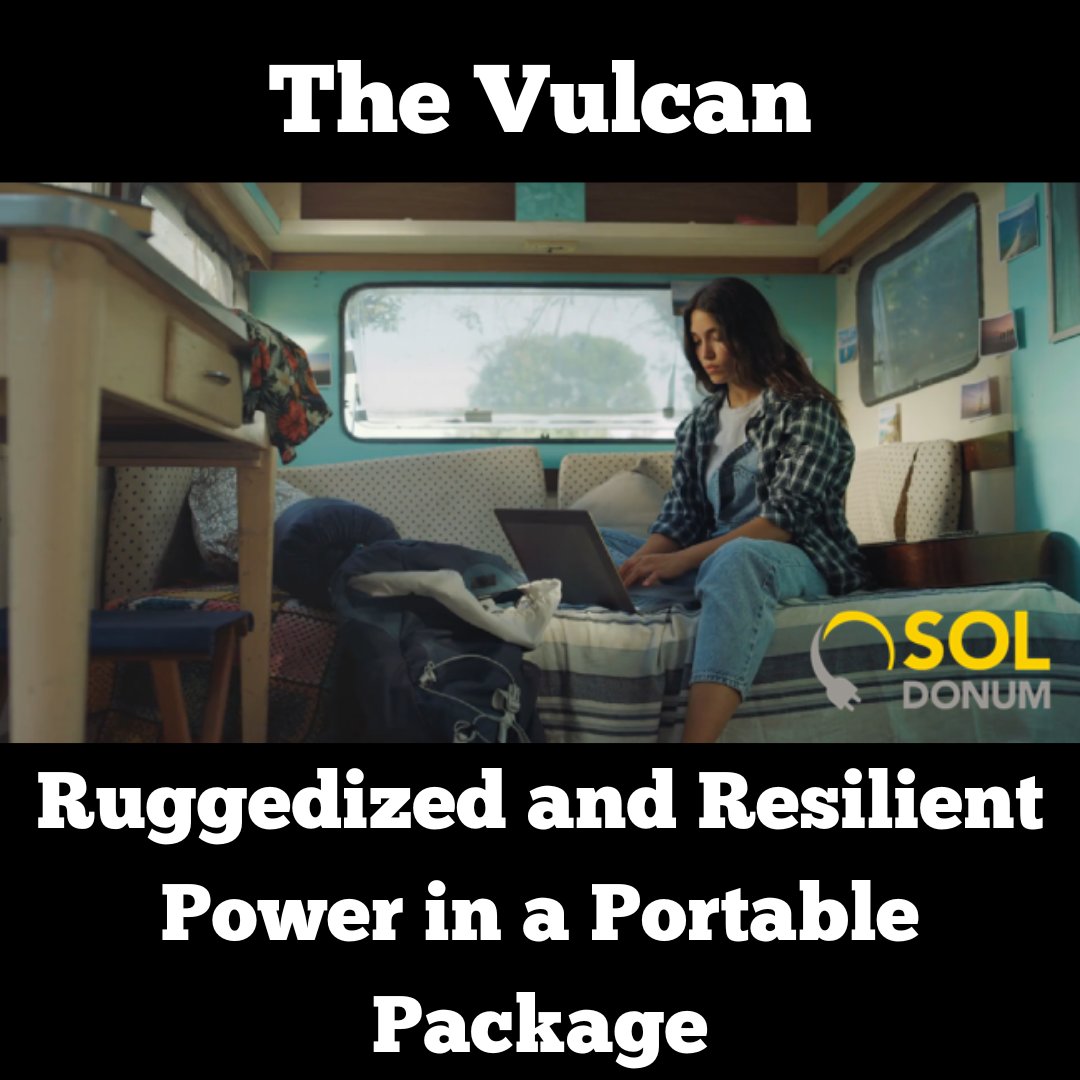 sol_donum's tweet photo. Take power wherever you go! Sol Donum’s Vulcan provides portable power in a NEMA-3 rugged enclosure. Pair your Vulcan with solar panels for unlimited power whenever and wherever you need it.

#vulcan #unlimitedenergy #power #energy #solar #solarpowered #batterybackup #battery https://t.co/R5v5PU2D8S