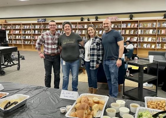 Huge shout out to <a href="/TheColonyHS/">The Colony HS</a> AP’s for always going above and beyond for both staff and students! Spaghetti Lunch was awesome! #ONELISD