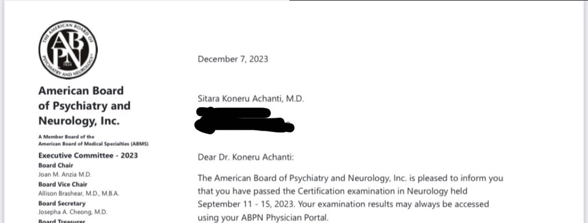 Board certified neurologist!! 🧠🥳 . . @AANmember @ContinuumAAN @svinsociety @StrokeAHA_ASA @EmoryNeurology @PittStroke @WomenInNeuroIR @TAAF