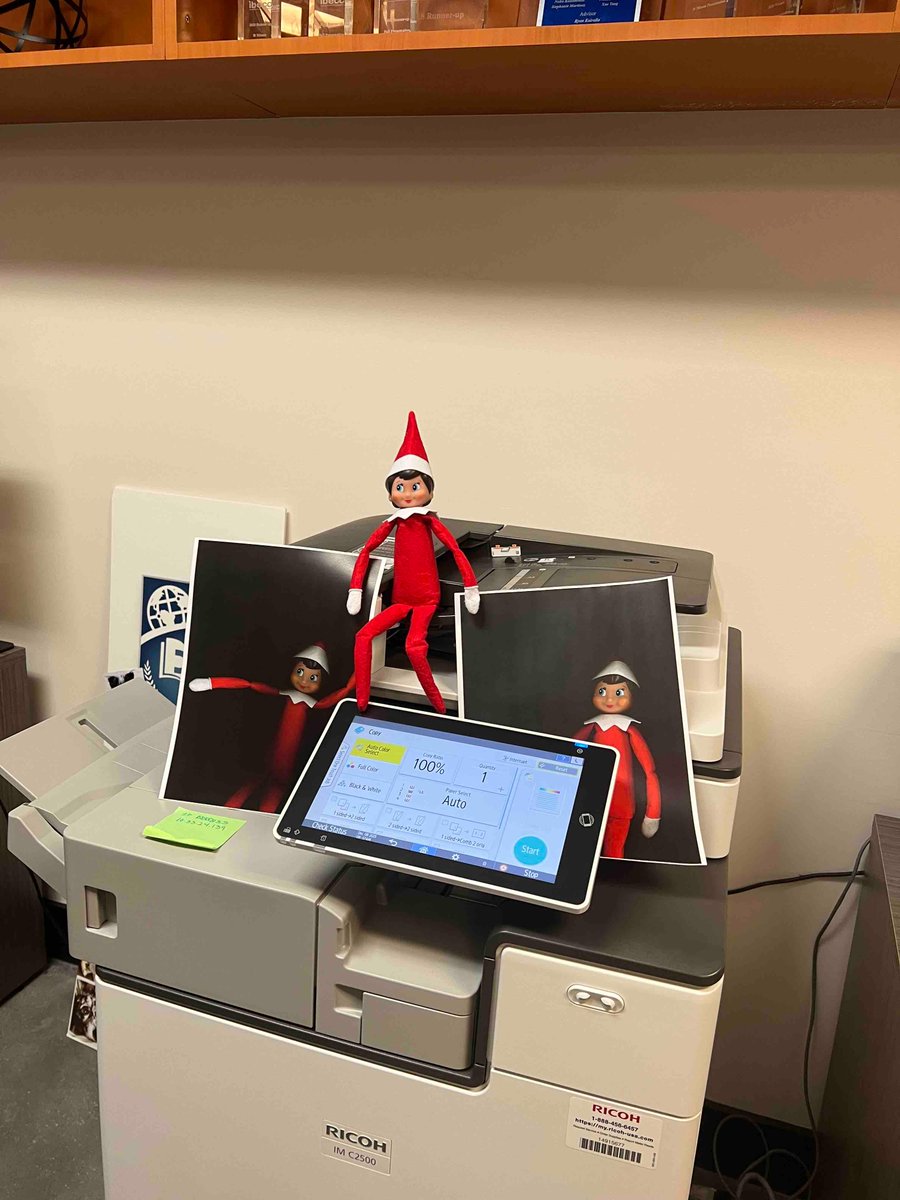 Our DC Elf has been embracing DC student life this week ❄️📚