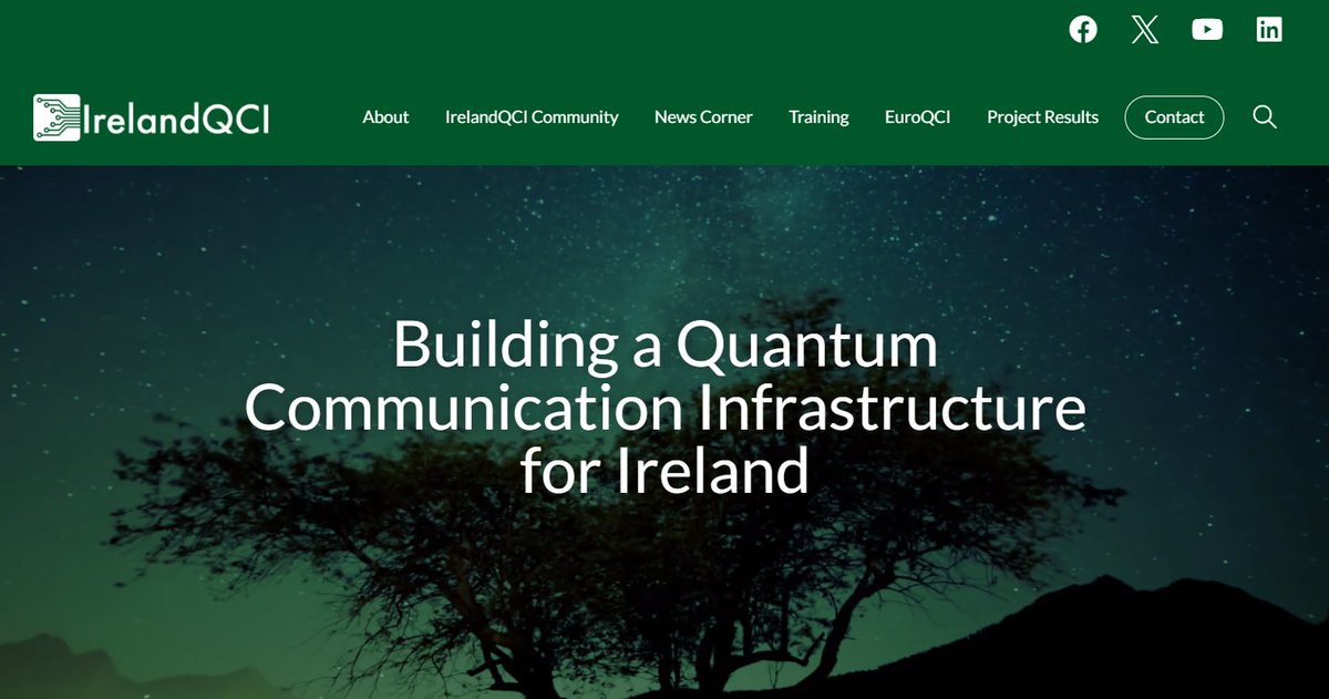 At @WaltonInst @SETUIreland we're thrilled to announce the launch of the @IrelandQCI website at irelandqci.ie🚀#IrelandQCI is a €10 million quantum technology project led by @WaltonInst on behalf of @scienceirel's @connect_ie. Learn more here: waltoninstitute.ie/news-and-event….