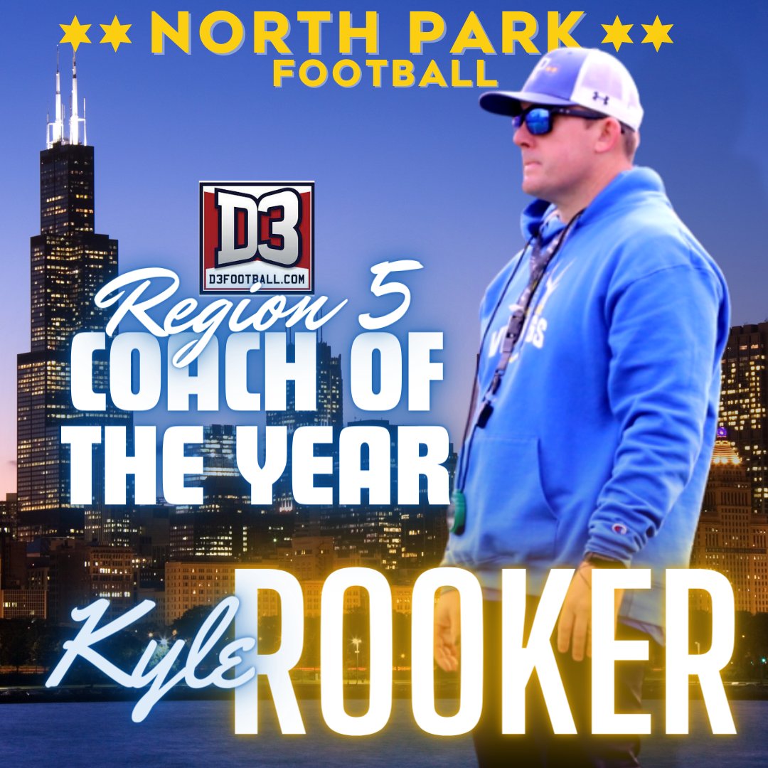 North Park Football (@npufootball) on Twitter photo Big Congratulations to the program's FIRST-EVER REGION 5 COACH OF THE YEAR!!
With the most program wins in a season since 1968, Coach Rooker was honored as <a href="/d3football/">D3football.com</a> Region 5 Coach of the Year!
#TheRightWay #1and0
@NPU <a href="/VikingsNPU/">North Park Vikings</a> <a href="/CoachRook/">Kyle Rooker</a> Big Congratulations to the program's FIRST-EVER REGION 5 COACH OF THE YEAR!!
With the most program wins in a season since 1968, Coach Rooker was honored as <a href="/d3football/">D3football.com</a> Region 5 Coach of the Year!
#TheRightWay #1and0
@NPU <a href="/VikingsNPU/">North Park Vikings</a> <a href="/CoachRook/">Kyle Rooker</a>