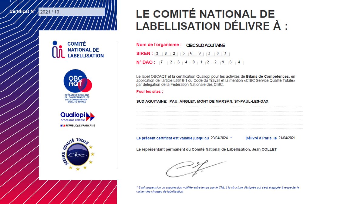 Les chiffres et les lettres de la #qualité (Cf. Notre revue annuelle 2023).

🚀 Brève du jour : urlz.fr/oPSI

🔴 Présentation détaillée : urlz.fr/oPPZ

#Qualiopi #OBCAQT #Label #CIBC